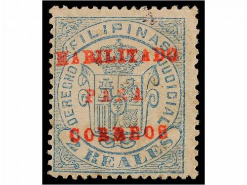 (*) FILIPINAS. Ed. 66B, 66C. 1 Real verde y 2 Reales azul HA