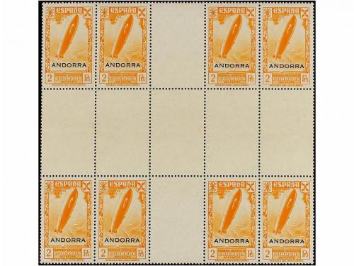 ** ANDORRA. Ed. B-7/12. SERIE COMPLETA en bloques de ocho pa