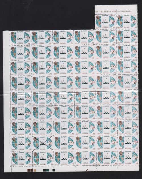 ** ESPAÑA. Ed. 3197s. EUROPA'92. 45 pts. multicolor SIN DENT