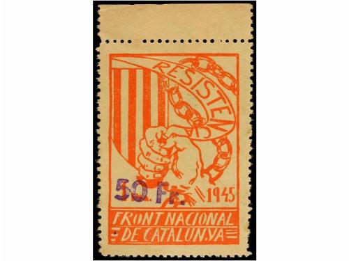 ESPAÑA GUERRA CIVIL. FRONT NACIONAL DE CATALUNYA. 1 pta., 10