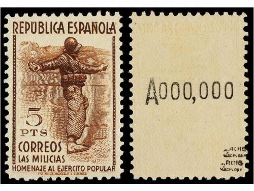* ESPAÑA. Ed. 792/00N. SERIE COMPLETA. Numeración A.000,000.
