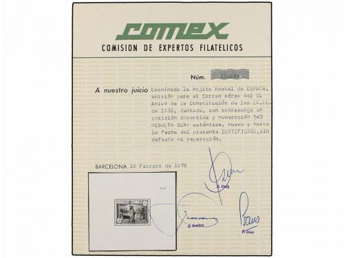 ** ESPAÑA. Ed. 766hi. HB. Aéreo + 5 pts. HABILITACIÓN INVERT