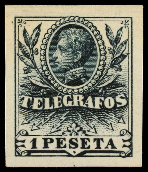(*) ESPAÑA: TELEGRAFOS. Ed. 42 y 44. 30 cts. rosa y 1 pta. v