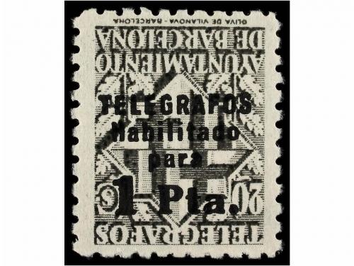 * ESPAÑA: AYUNTAMIENTO DE BARCELONA. Ed. T-17A/17Fhi. TELÉGR