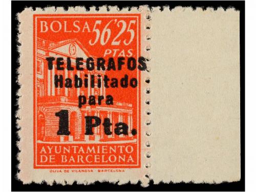 * ESPAÑA: AYUNTAMIENTO DE BARCELONA. TELÉGRAFOS. VALORES COM