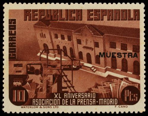 * ESPAÑA. Ed. 695/710M. SERIE COMPLETA, habilitación MUESTRA