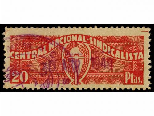 ESPAÑA GUERRA CIVIL. CENTRAL NACIONAL SINDICALISTA. Nueve vi