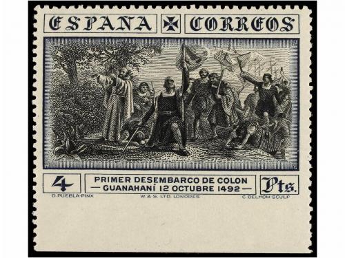 ** ESPAÑA. Ed. 540, 544smz. 30 cts. y 4 pts. SIN DENTAR MARG