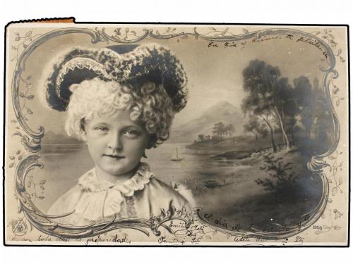 ✉ ESPAÑA. (1905 CA.). BARCELONA. POSTAL EXPRESS. Tarjeta Pos