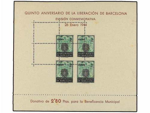 * ESPAÑA: AYUNTAMIENTO DE BARCELONA. Ed. 60/61dd. HB. 5 cts.