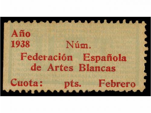 ESPAÑA GUERRA CIVIL. U.G.T. Federación Española de Artes Bla