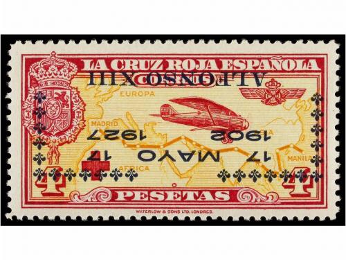 * ESPAÑA. Ed. 362/71hi. Cuatro valores, HABILITACIÓN INVERTI