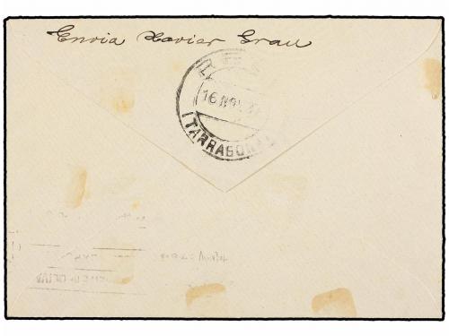 ✉ ESPAÑA. Ed. 738, 682, 666. 1937. Sobre enviado desde el fr