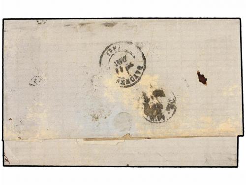 ✉ ESPAÑA. Ed. 113ec. 1870. ORENSE a BAYONA (Francia). 12 cua