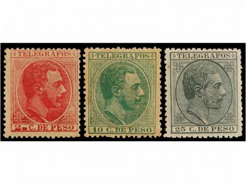 */(*) FILIPINAS. Ed. T-9/24. TELÉGRAFOS. Serie completa, cen