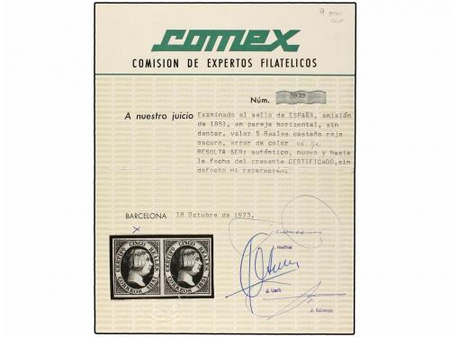 * ESPAÑA. Ed. 9ec. 5 reales chocolate ERROR DE COLOR. Ejempl