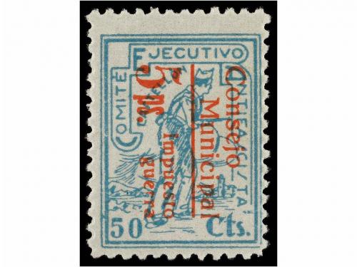 ESPAÑA GUERRA CIVIL. CASTELLÓN. CONSEJO MUNICIPAL. 5 cts. s.