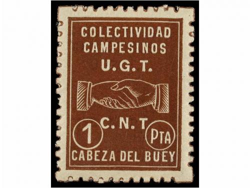 ESPAÑA GUERRA CIVIL. CABEZA DEL BUEY. COLECTIVIDAD CAMPESINO
