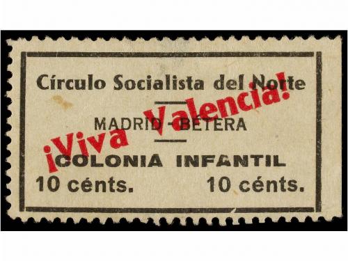 ESPAÑA GUERRA CIVIL. BETERA. COLONIA INFANTIL. Dos viñetas, 