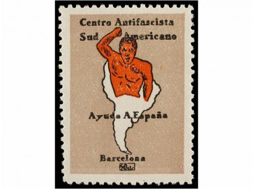 ESPAÑA GUERRA CIVIL. BARCELONA. CENTRO ANTIFASCISTA SUDAMERI