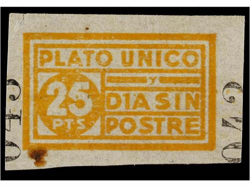 ESPAÑA GUERRA CIVIL. BARCELONA. PLATO ÚNICO. Conjunto de sei