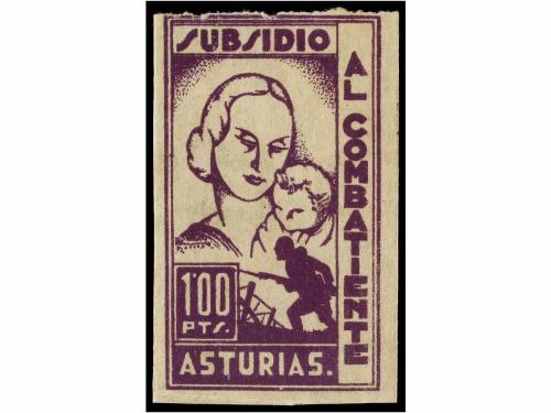 ESPAÑA GUERRA CIVIL. ASTURIAS. SUBSIDIO AL COMBATIENTE. Conj