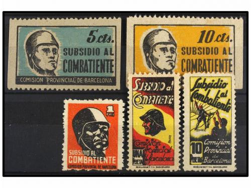 ESPAÑA GUERRA CIVIL. BARCELONA. SUBSIDIO AL COMBATIENTE. Ser