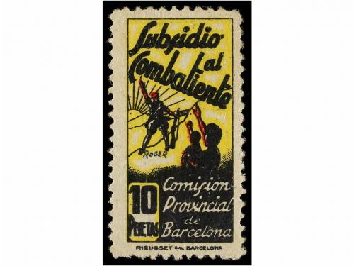ESPAÑA GUERRA CIVIL. BARCELONA. SUBSIDIO AL COMBATIENTE. Ser