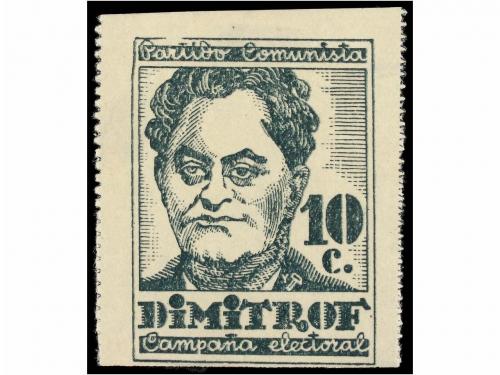 ESPAÑA GUERRA CIVIL. PARTIDO COMUNISTA. CAMPAÑA ELECTORAL. 1