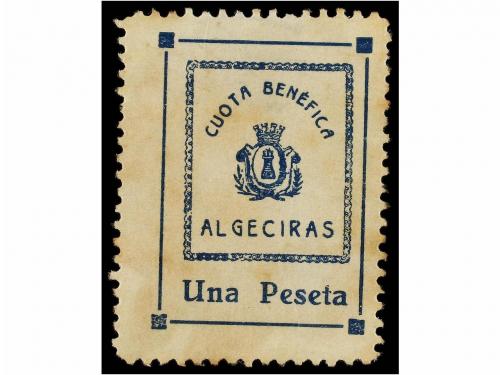 ESPAÑA GUERRA CIVIL. ALGECIRAS. CUOTA BENÉFICA. Serie comple