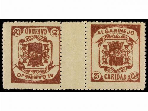 ESPAÑA GUERRA CIVIL. ALGARINEJO. 5. cts., 5 cts. y 25 cts. P