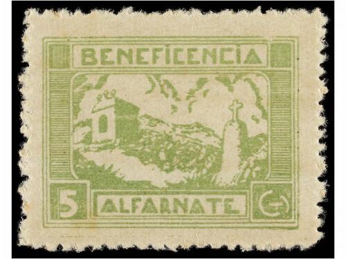 ESPAÑA GUERRA CIVIL. ALFARNATE. BENEFICENCIA. Serie completa