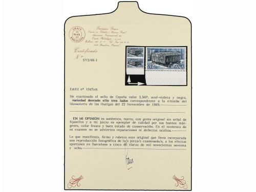 ** ESPAÑA. Ed. 1947sm. MONASTERIO DE LAS HUELGAS. 3,50 pts. 