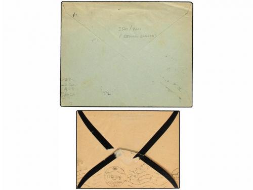 ✉ ESPAÑA. Ed. 268, 269, 271. 1920. DOS cartas circuladas con