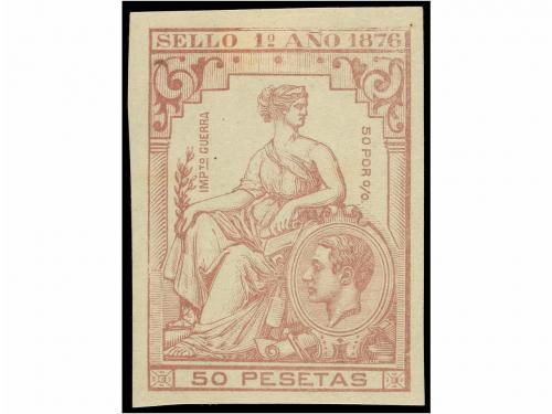 ESPAÑA: FISCALES. PÓLIZAS 1876. Serie de 11 sellos, algún le
