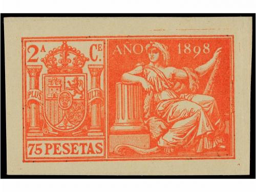 */° ESPAÑA: FISCALES. PÓLIZAS 1898. Serie completa de 13 sel