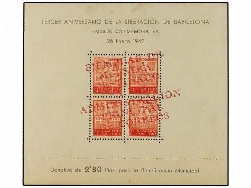 * ESPAÑA: AYUNTAMIENTO DE BARCELONA. Ed. 38/39Ma. SERIE COMP