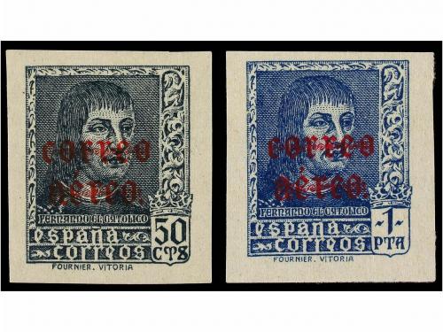 ** ESPAÑA. Ed. 845/46s. SERIE COMPLETA SIN DENTAR. LUJO. Cat