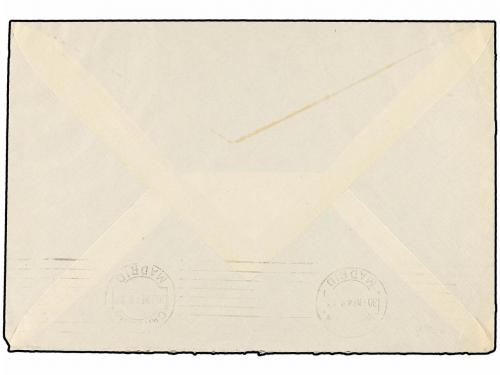 ✉ ESPAÑA. Ed. 923smz. 1945. BARCELONA a MADRID. 25 cts. lila