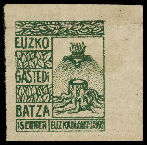 ESPAÑA GUERRA CIVIL. EUZKADI. EUZKO GASTEDI BATZA. SERIE COM