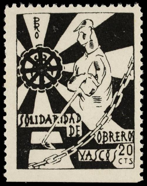 ESPAÑA GUERRA CIVIL. EUZKADI. SOLIDARIDAD DE OBREROS VASCOS.
