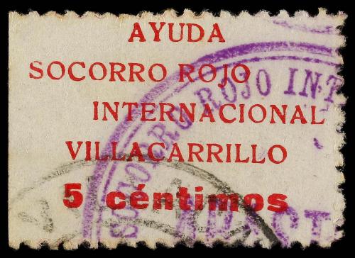 ESPAÑA GUERRA CIVIL. VILLACARRILLO. S.R.I. 2 viñetas (Al. 5,