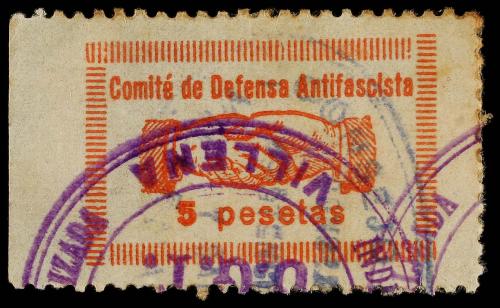 ESPAÑA GUERRA CIVIL. VILLENA. COMITÉ DE DEFENSA ANTIFASCISTA