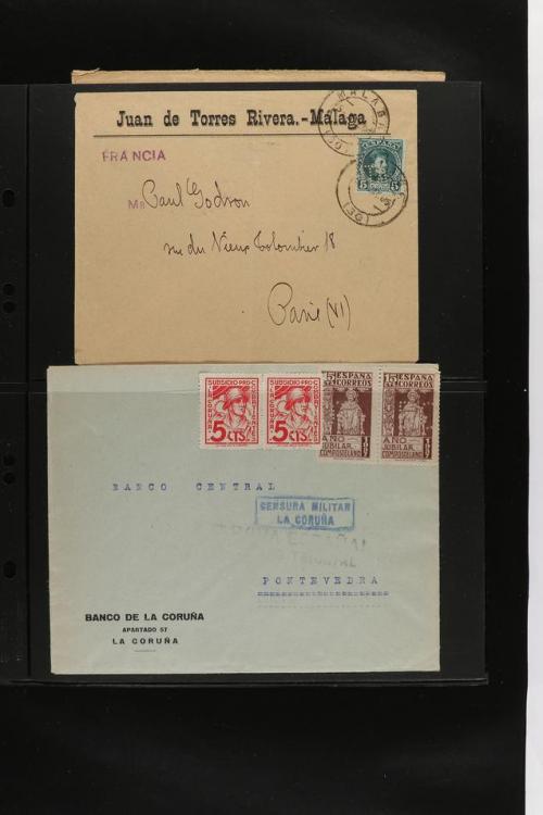 ° ✉ ESPAÑA. PERFORADOS (PERFINS). Colección de 1880 a 1980. 