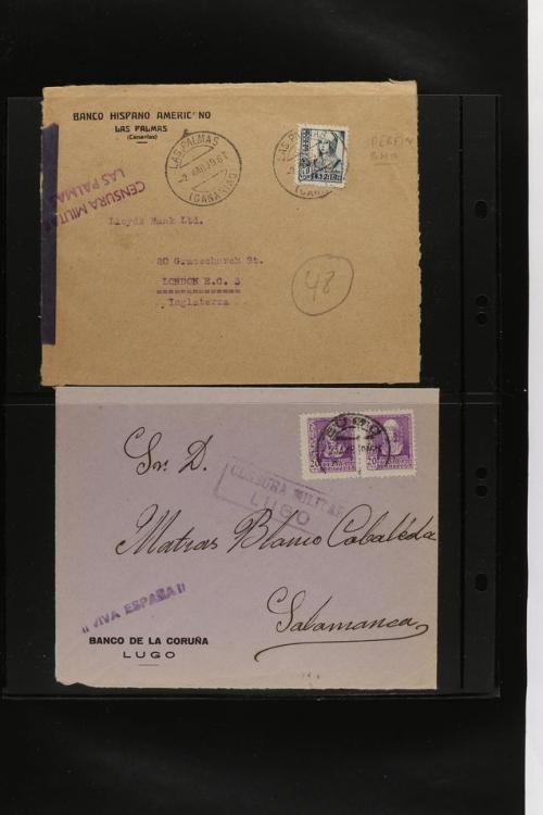 ° ✉ ESPAÑA. PERFORADOS (PERFINS). Colección de 1880 a 1980. 