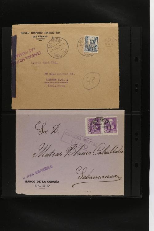 ° ✉ ESPAÑA. PERFORADOS (PERFINS). Colección de 1880 a 1980. 