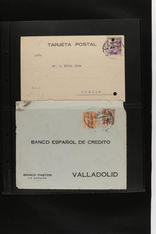 ° ✉ ESPAÑA. PERFORADOS (PERFINS). Colección de 1880 a 1980. 