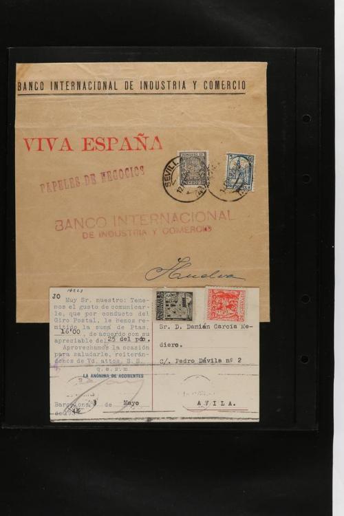 ° ✉ ESPAÑA. PERFORADOS (PERFINS). Colección de 1880 a 1980. 