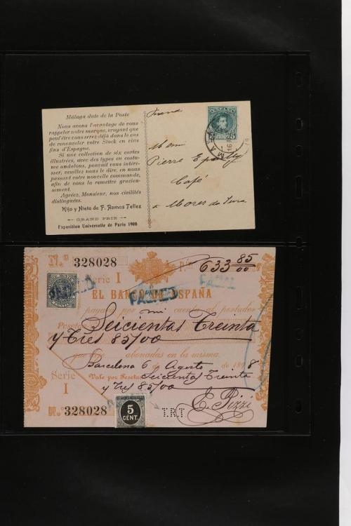 ° ✉ ESPAÑA. PERFORADOS (PERFINS). Colección de 1880 a 1980. 