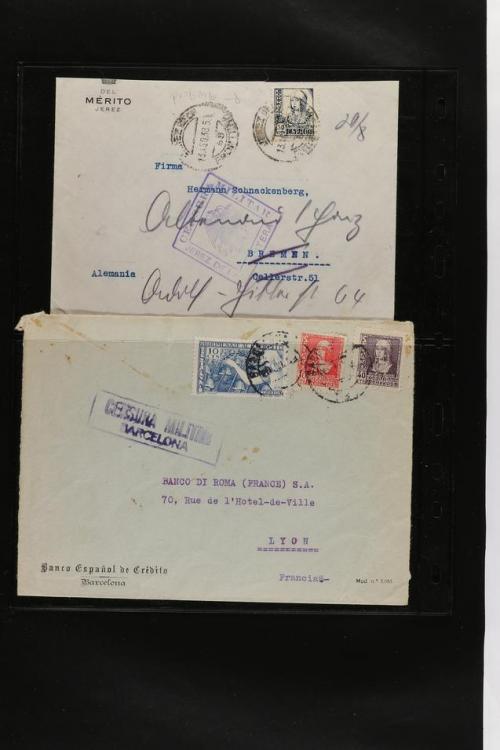 ° ✉ ESPAÑA. PERFORADOS (PERFINS). Colección de 1880 a 1980. 